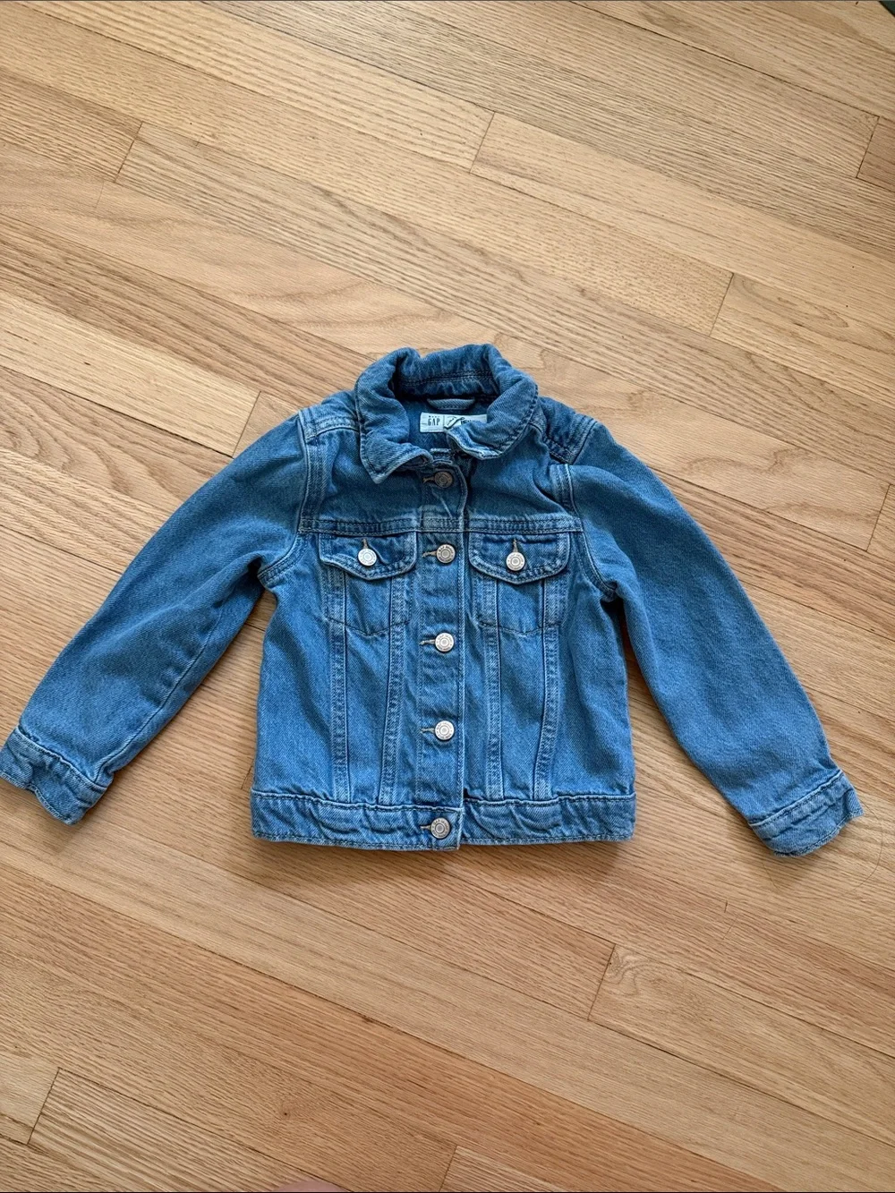 GAP Kids Denim Jacket with Minnie Patch - Blue